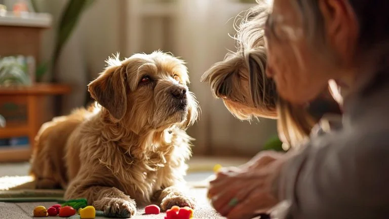 Adestramento gentil para cães idosos: técnicas que respeitam suas limitações