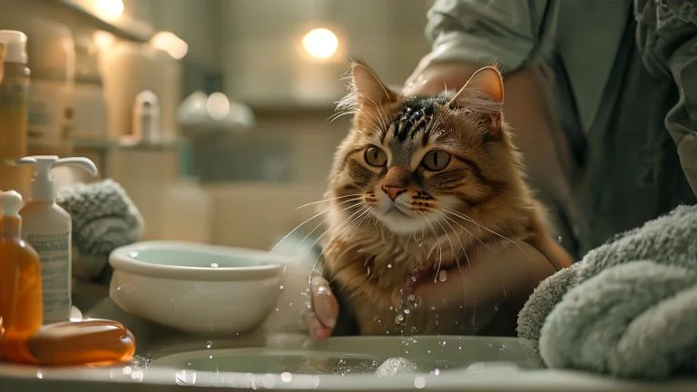 Erros comuns ao dar banho em gatos e como evitá-los com sucesso