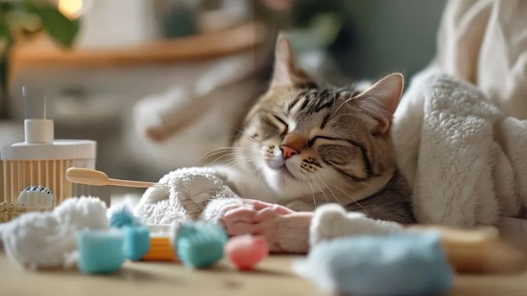 Como escovar os dentes do seu gato sem causar estresse