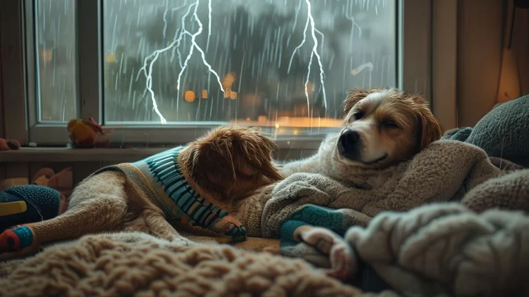 Como Ajudar Cães a Superar o Medo de Tempestades com Técnicas Simples