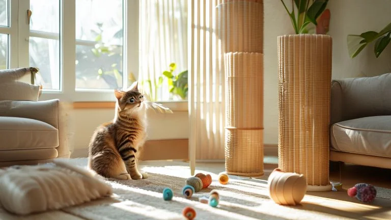 Como ensinar seu gato a usar arranhadores e proteger seus móveis